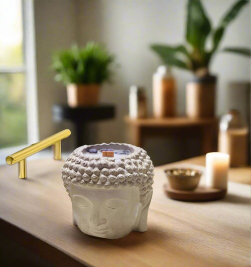 Manifesting Magic Buddha Concrete Candle - Eccentric Scents 