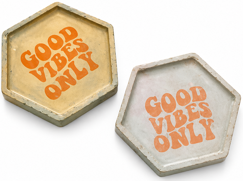 Good Vibes Hex Tray