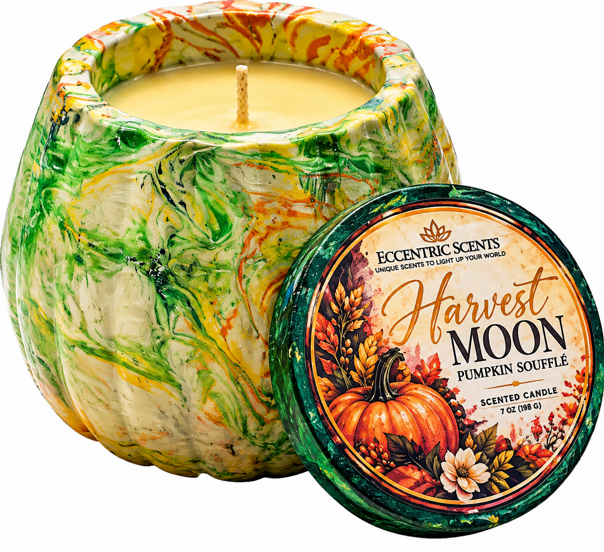 Harvest Moon – Handcrafted Pumpkin Soufflé Candle