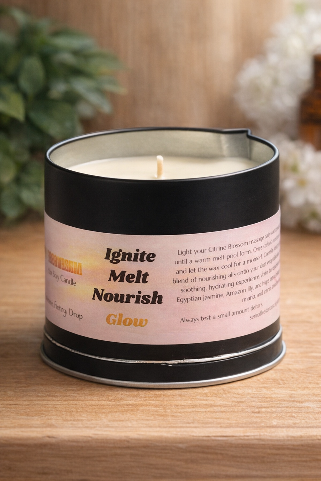 Glow & Nourish Mini Massage Candle