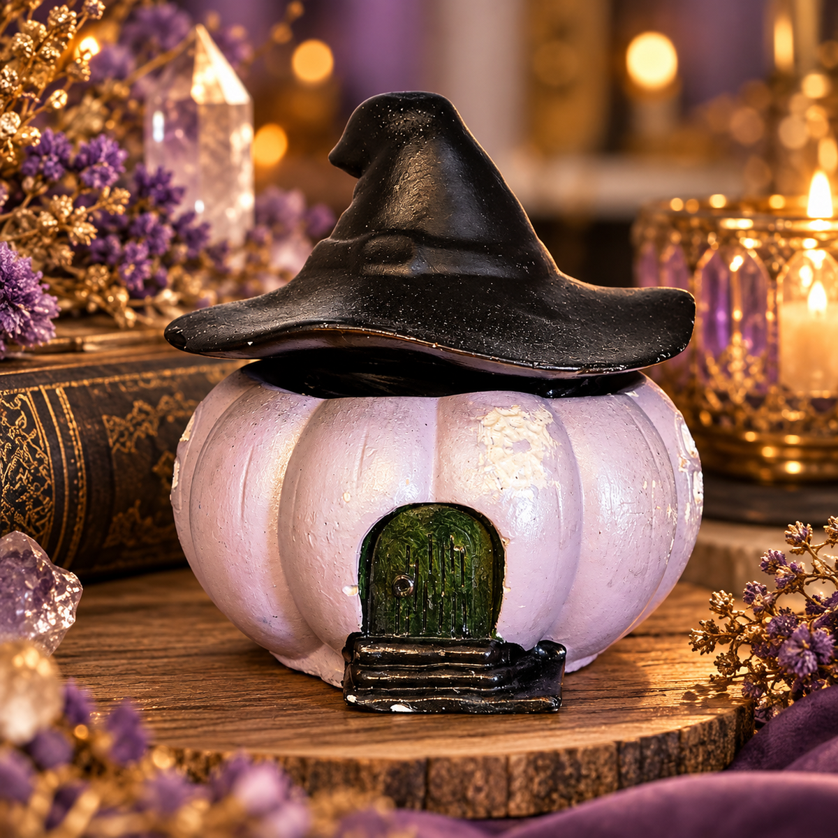 Mystic Cottage Handcrafted Pumpkin Candle