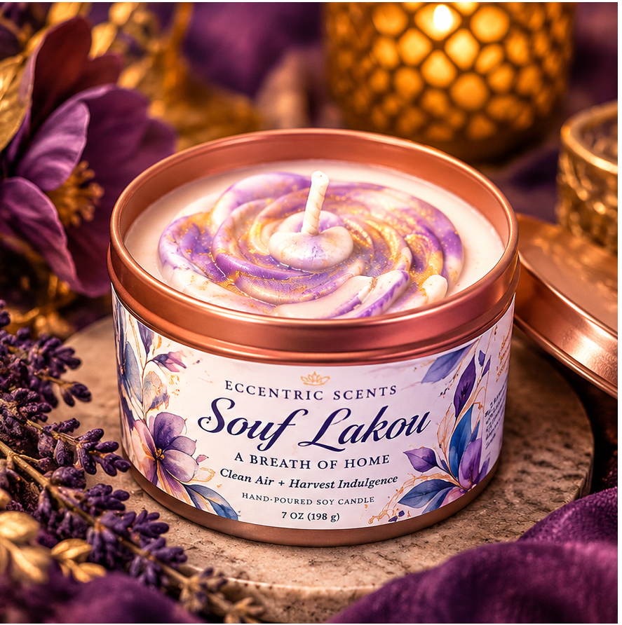 Souf Lakou – A Breath of Home | Hand-Poured Soy Candle