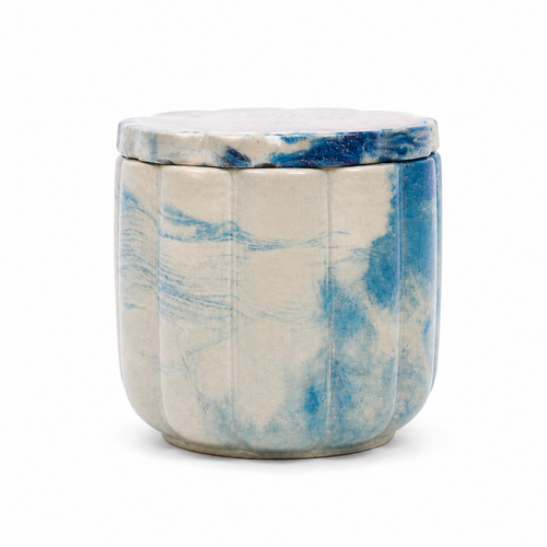Handcrafted Twilight Orchard concrete candle with fruit and floral scent by Eccentric Scents