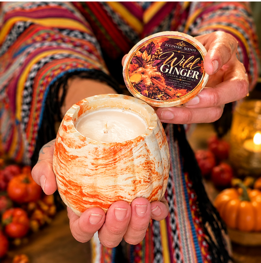 Wild Ginger – Handcrafted Marbled Candle