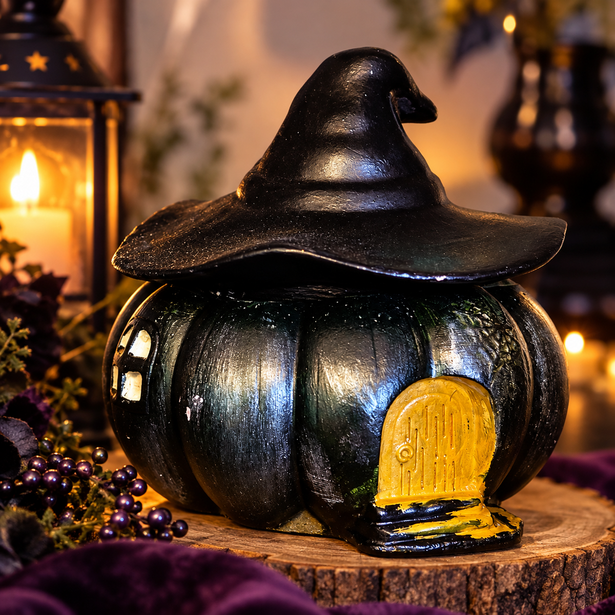 Mystic Cottage Handcrafted Pumpkin Candle