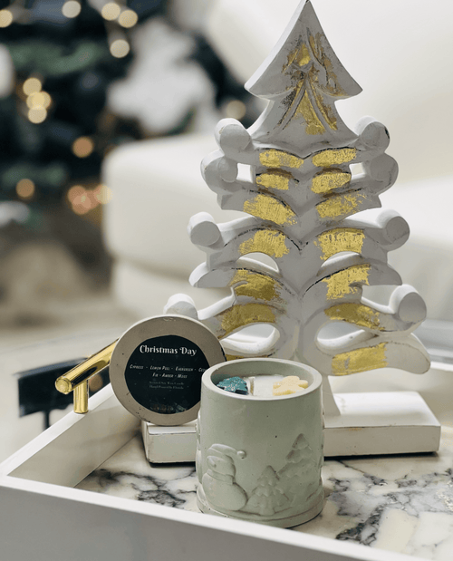 Christmas Day concrete Candles - Premium concrete Candle from Eccentric Scents  - Just $28! Shop now at Eccentric Scents 