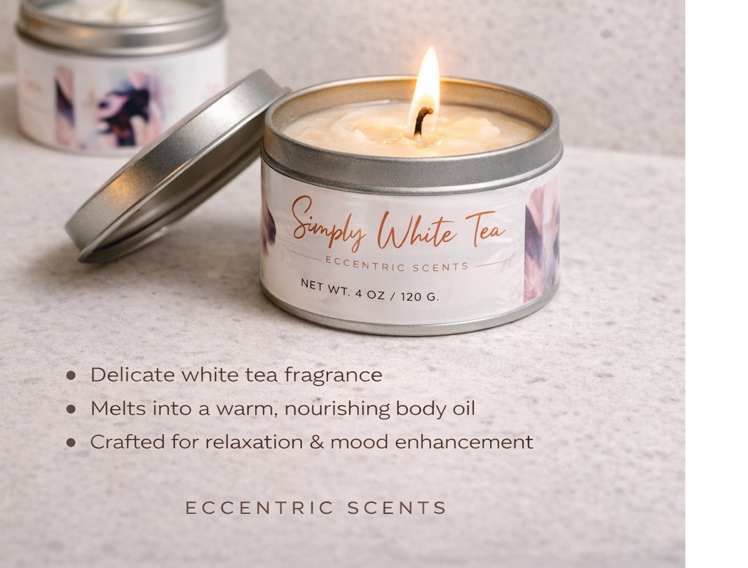 Simply White Tea — Tin Candle